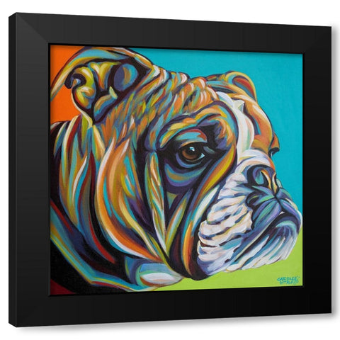 Dog Friend I Black Modern Wood Framed Art Print with Double Matting by Vitaletti, Carolee