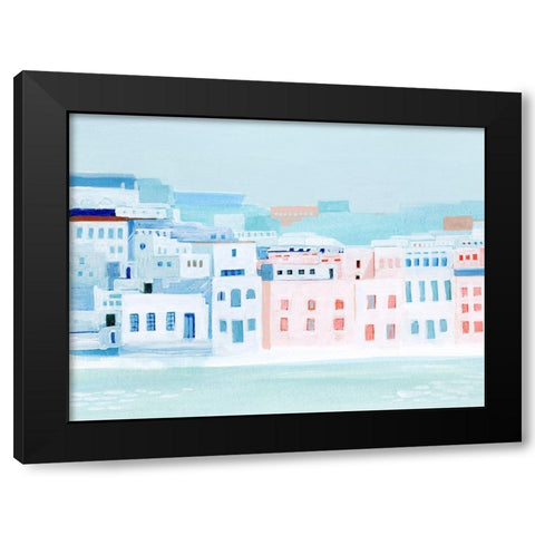 Fishing Town I Black Modern Wood Framed Art Print by Popp, Grace