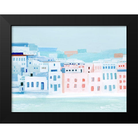 Fishing Town I Black Modern Wood Framed Art Print by Popp, Grace