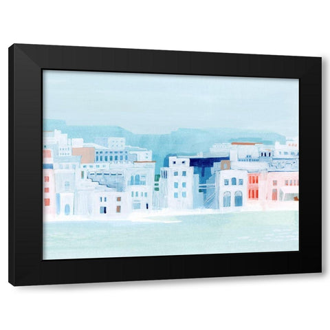 Fishing Town II Black Modern Wood Framed Art Print by Popp, Grace