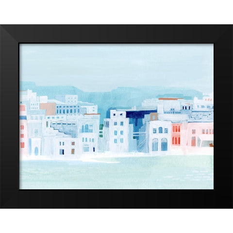 Fishing Town II Black Modern Wood Framed Art Print by Popp, Grace