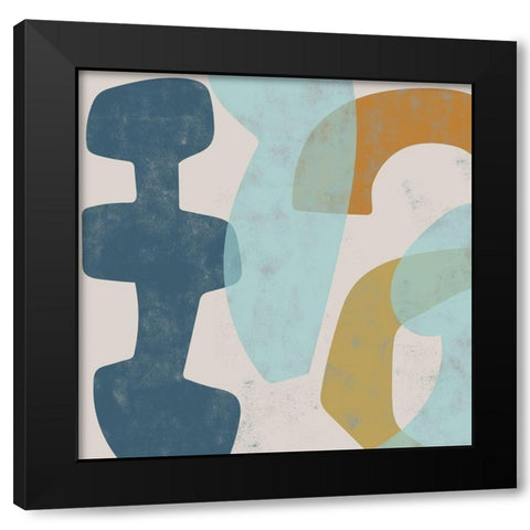 Span I Black Modern Wood Framed Art Print with Double Matting by Zarris, Chariklia