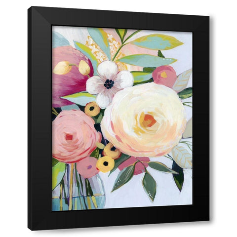 Georgia Bouquet II Black Modern Wood Framed Art Print by Popp, Grace