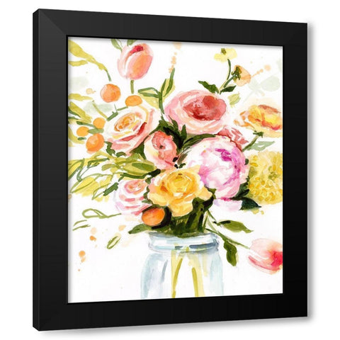 Loose Arrangement I Black Modern Wood Framed Art Print with Double Matting by Borges, Victoria