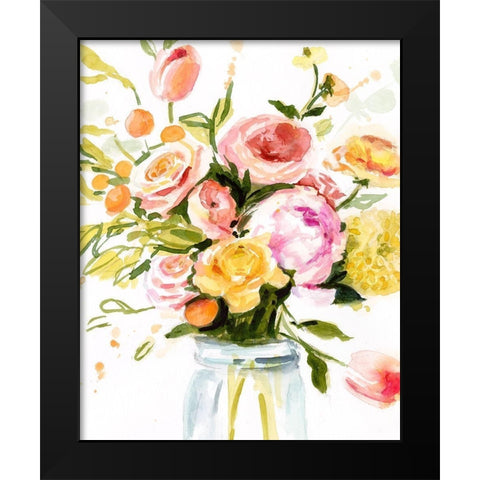 Loose Arrangement I Black Modern Wood Framed Art Print by Borges, Victoria