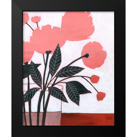 Flower Screen II Black Modern Wood Framed Art Print by Popp, Grace