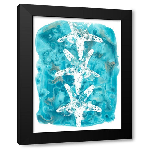 Seaside Shapes II Black Modern Wood Framed Art Print with Double Matting by Vess, June Erica
