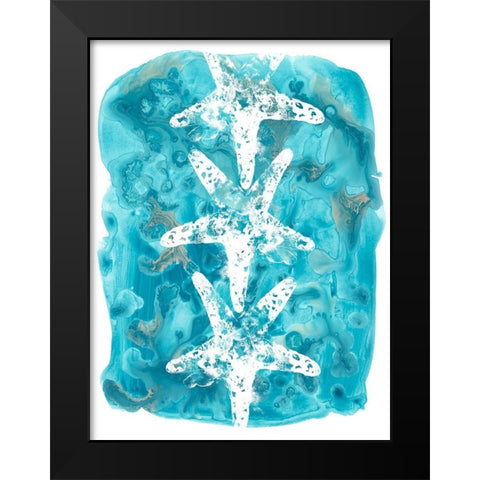 Seaside Shapes II Black Modern Wood Framed Art Print by Vess, June Erica