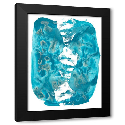 Seaside Shapes III Black Modern Wood Framed Art Print with Double Matting by Vess, June Erica