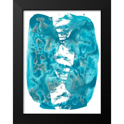 Seaside Shapes III Black Modern Wood Framed Art Print by Vess, June Erica