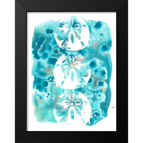 Seaside Shapes IV Black Modern Wood Framed Art Print by Vess, June Erica