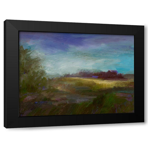 Sun and Wind Black Modern Wood Framed Art Print with Double Matting by Finch, Sheila