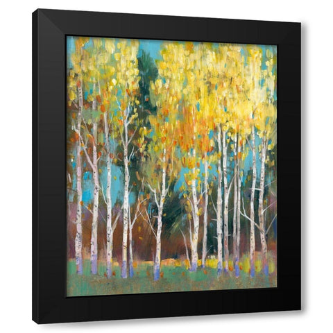 Aspen Grove II Black Modern Wood Framed Art Print with Double Matting by OToole, Tim