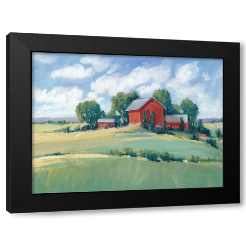 Rural Farmland I Black Modern Wood Framed Art Print with Double Matting by OToole, Tim