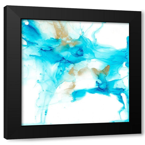 Prussian Plume I Black Modern Wood Framed Art Print by Goldberger, Jennifer