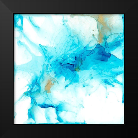 Prussian Plume II Black Modern Wood Framed Art Print by Goldberger, Jennifer