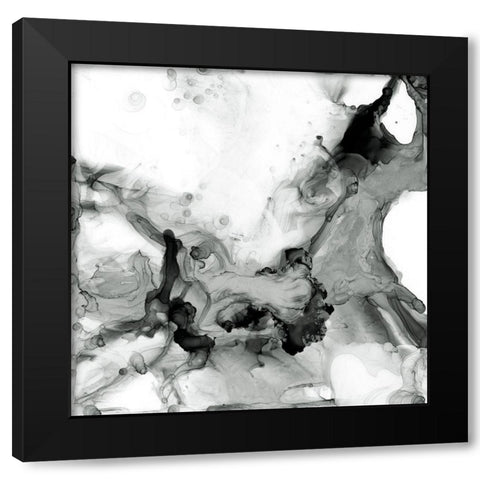 Ebony Plume II Black Modern Wood Framed Art Print with Double Matting by Goldberger, Jennifer