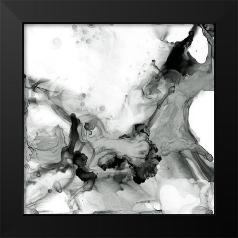 Ebony Plume II Black Modern Wood Framed Art Print by Goldberger, Jennifer