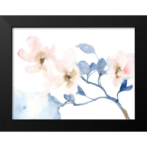 Cherry Blossom Light I Black Modern Wood Framed Art Print by Goldberger, Jennifer