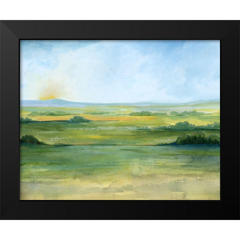 Sunlit Vale II Black Modern Wood Framed Art Print by Popp, Grace