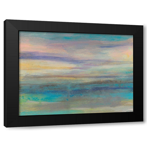 Lilac Horizon II Black Modern Wood Framed Art Print by Goldberger, Jennifer