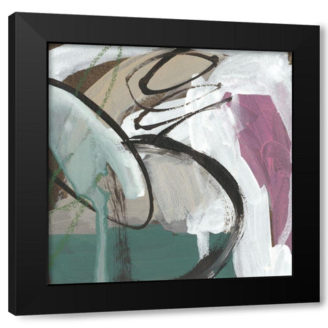 Uncharted Territory I Black Modern Wood Framed Art Print with Double Matting by Zarris, Chariklia