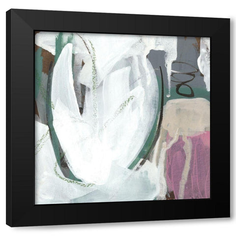 Uncharted Territory IV Black Modern Wood Framed Art Print with Double Matting by Zarris, Chariklia