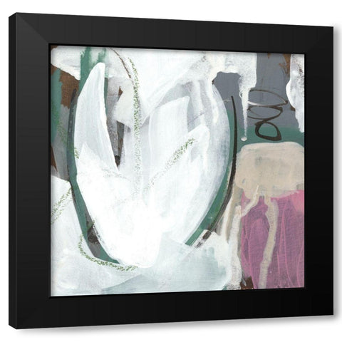 Uncharted Territory IV Black Modern Wood Framed Art Print by Zarris, Chariklia