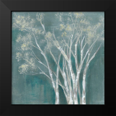 Ethereal Birches I Black Modern Wood Framed Art Print by Goldberger, Jennifer