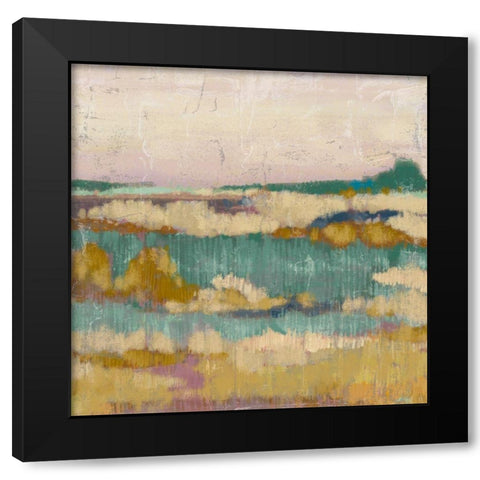 Marsh Impressions I Black Modern Wood Framed Art Print with Double Matting by Zarris, Chariklia