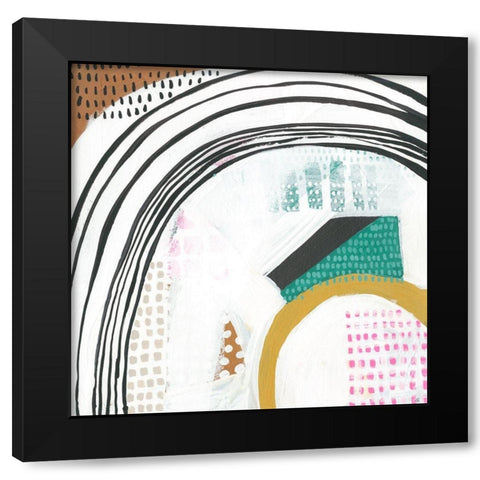 Melody I Black Modern Wood Framed Art Print with Double Matting by Zarris, Chariklia