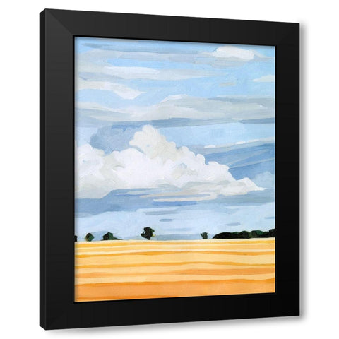 Pale Cloudscape I Black Modern Wood Framed Art Print with Double Matting by Scarvey, Emma