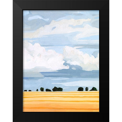 Pale Cloudscape II Black Modern Wood Framed Art Print by Scarvey, Emma