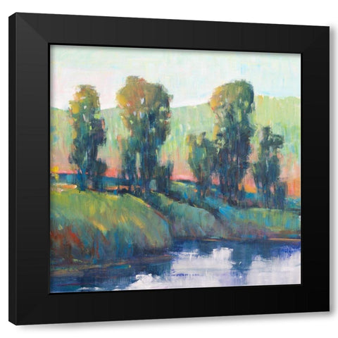 Morning Lightscape I Black Modern Wood Framed Art Print with Double Matting by OToole, Tim