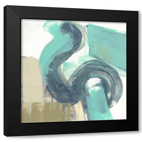 Curvilinear II Black Modern Wood Framed Art Print by Goldberger, Jennifer