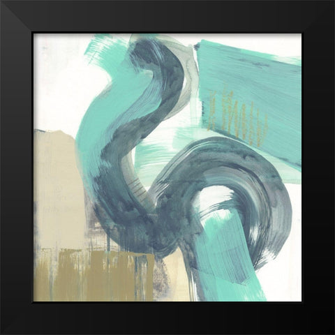 Curvilinear II Black Modern Wood Framed Art Print by Goldberger, Jennifer
