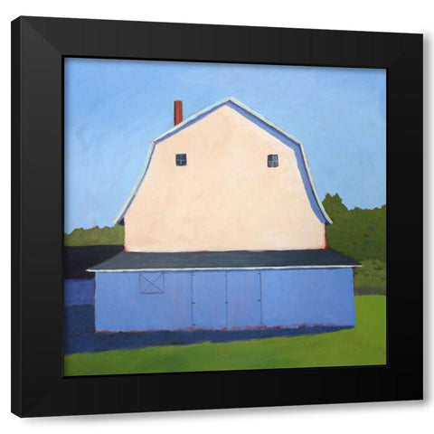 Primary Barns II Black Modern Wood Framed Art Print by Young, Carol