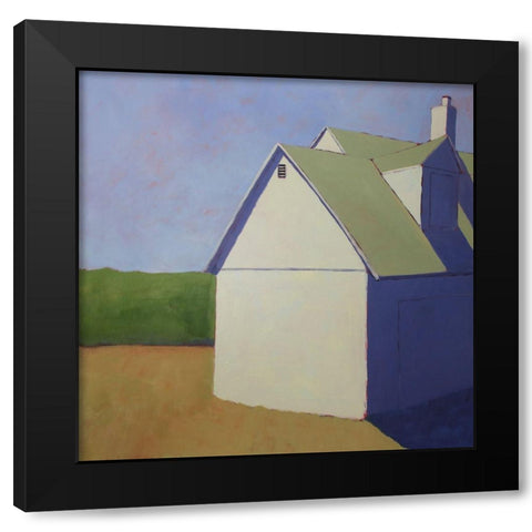 Primary Barns III Black Modern Wood Framed Art Print by Young, Carol