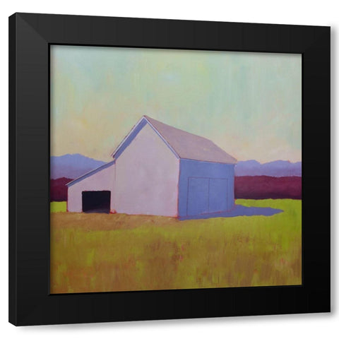 Primary Barns IV Black Modern Wood Framed Art Print with Double Matting by Young, Carol