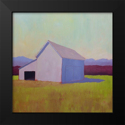 Primary Barns IV Black Modern Wood Framed Art Print by Young, Carol