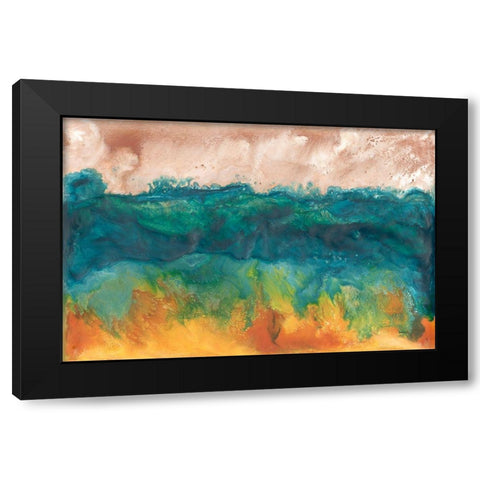 Grassland Sunset II Black Modern Wood Framed Art Print with Double Matting by Ludwig, Alicia
