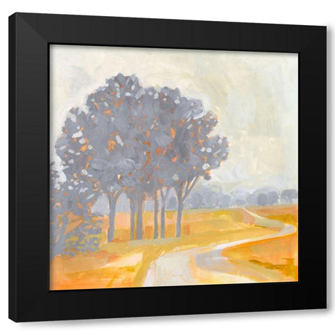 Sylvan Path I Black Modern Wood Framed Art Print with Double Matting by Borges, Victoria