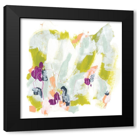 Palette Elegy I Black Modern Wood Framed Art Print by Vess, June Erica