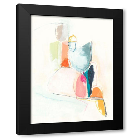 Factotum I Black Modern Wood Framed Art Print by Vess, June Erica