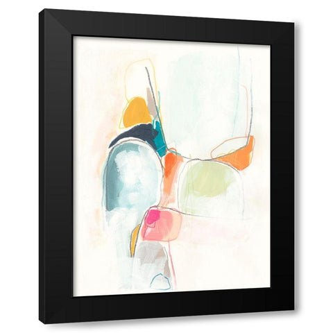 Factotum II Black Modern Wood Framed Art Print by Vess, June Erica