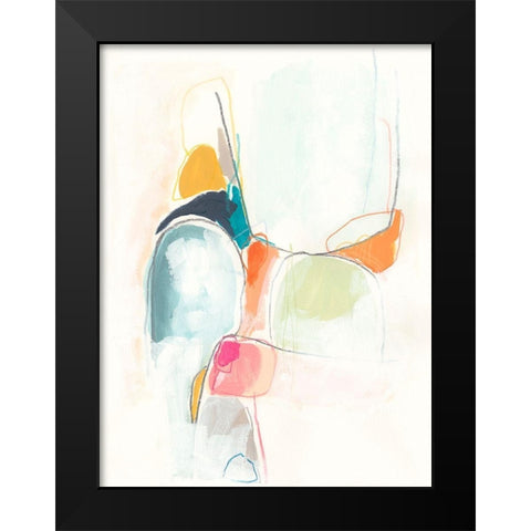 Factotum II Black Modern Wood Framed Art Print by Vess, June Erica