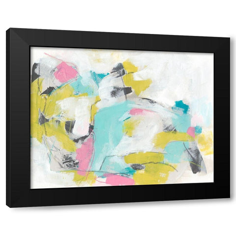New Slang I Black Modern Wood Framed Art Print by Vess, June Erica