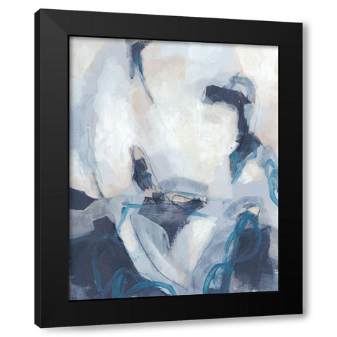 Blue Process II Black Modern Wood Framed Art Print with Double Matting by Vess, June Erica
