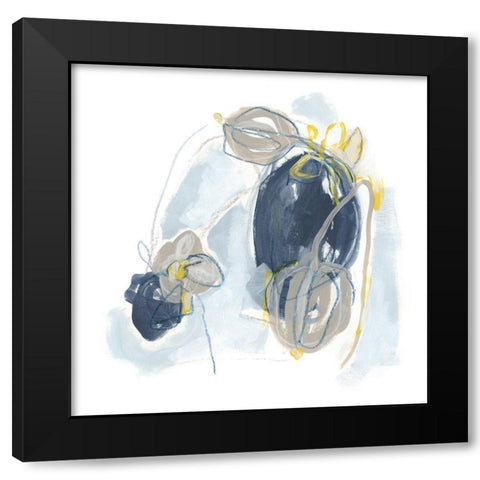 Garden Tumble I Black Modern Wood Framed Art Print with Double Matting by Vess, June Erica