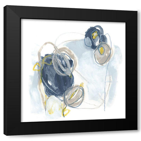 Garden Tumble II Black Modern Wood Framed Art Print by Vess, June Erica